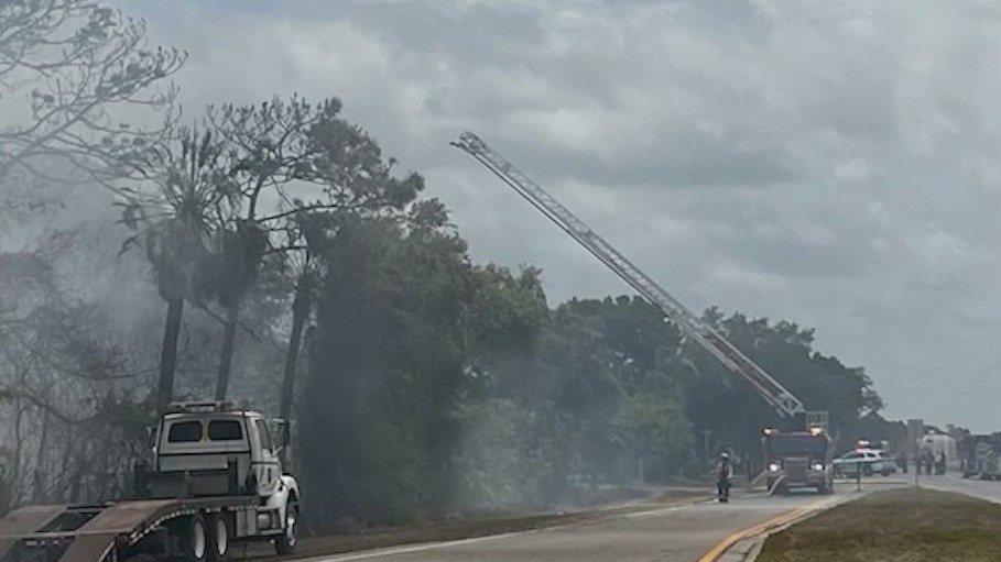 Florida officials investigate causes of brush fire